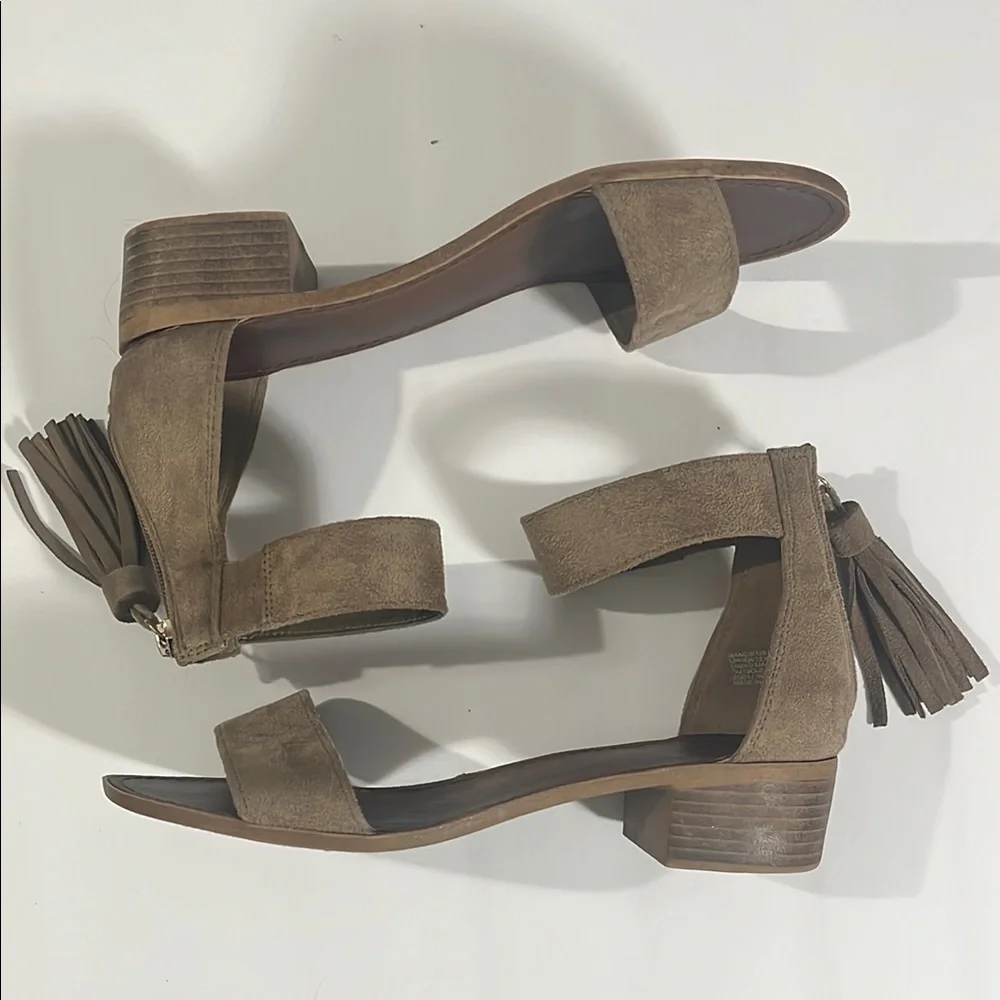 Rock & Candy Elegant Tan Suede Women's Sandals